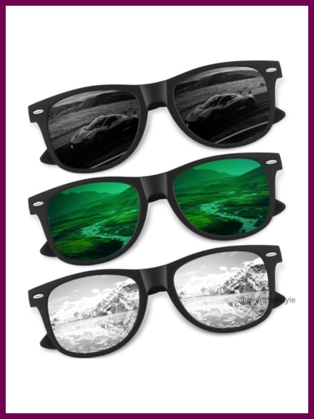 Polarized Square Sunglasses UV400 Scratch Resistant Unisex Outdoor